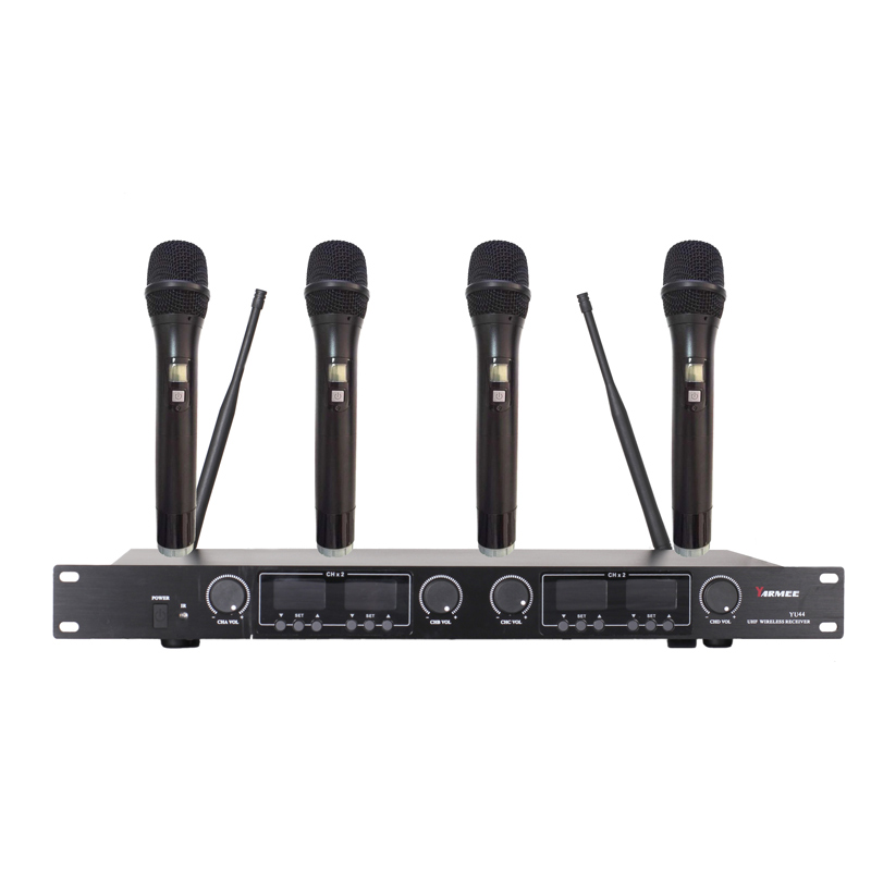 YU44 4 channels uhf wireless microphone